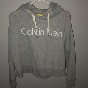 Calvin Klein cropped hoodie sweatshirt